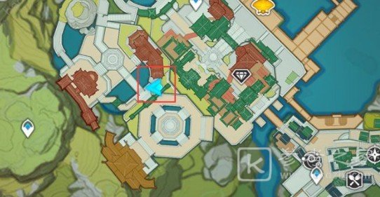 原神霓裳花商人小白在哪