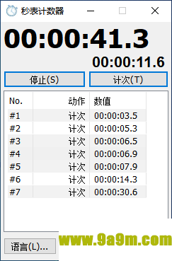秒表计时器