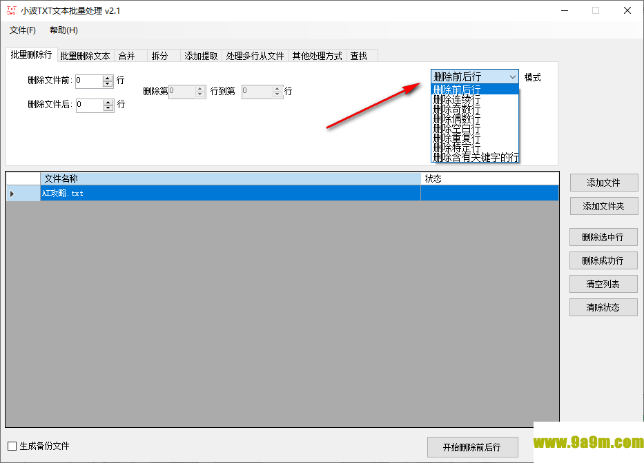 小波TxT文本批量处理