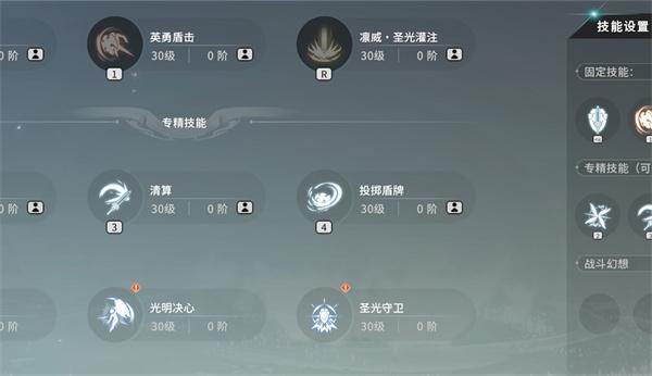星痕共鸣神盾骑士技能怎么搭配