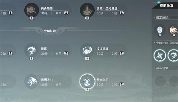 星痕共鸣神盾骑士技能怎么搭配