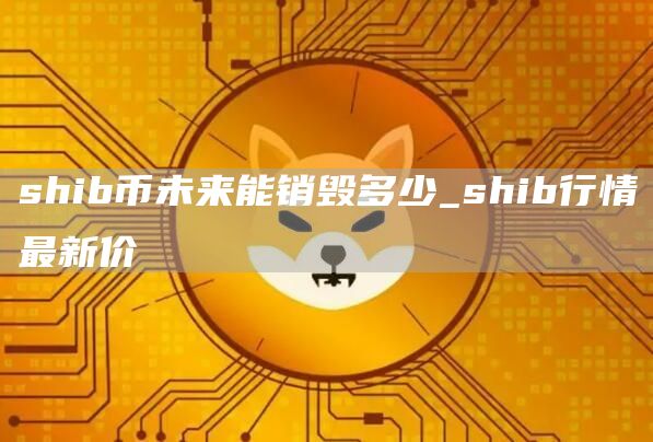 shib币未来能销毁多少 shib行情最新价