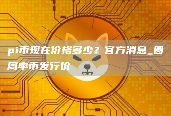 pi币现在价格多少 pi派币今日价格真实消息