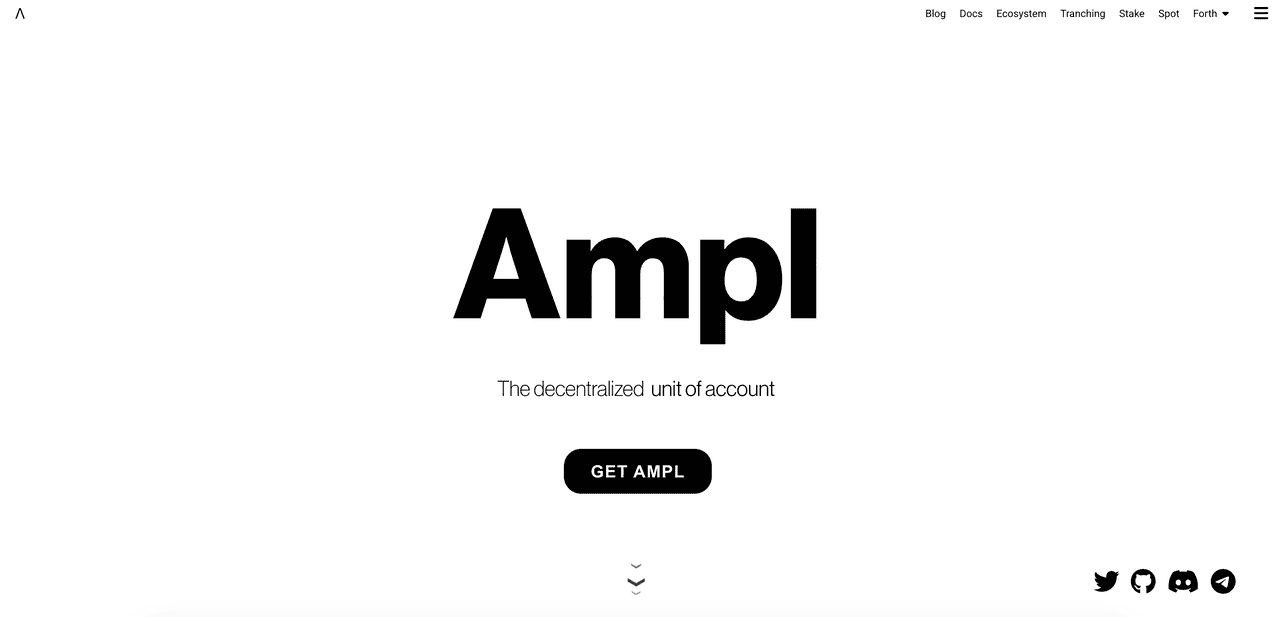 Ampleforth供应调整机制