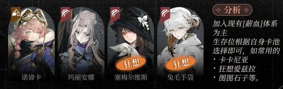 重返未来1999玛丽安娜心相共鸣怎么搭配