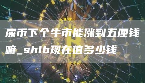 屎币下个牛市能涨到五厘钱嘛 shib现在值多少钱