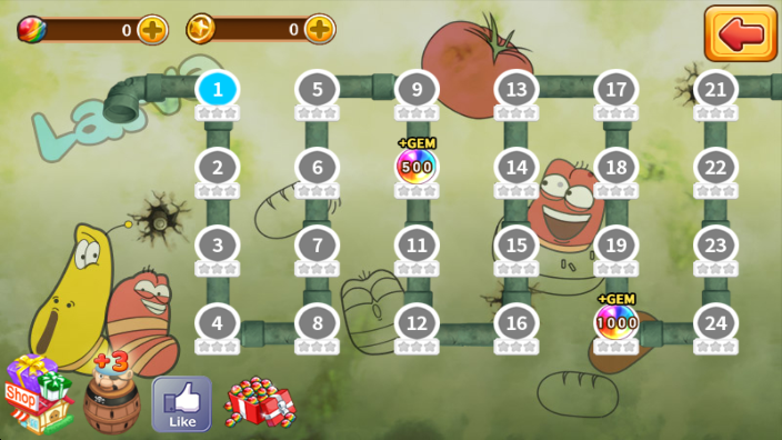 爆笑虫子幼虫英雄2无限金币破解版